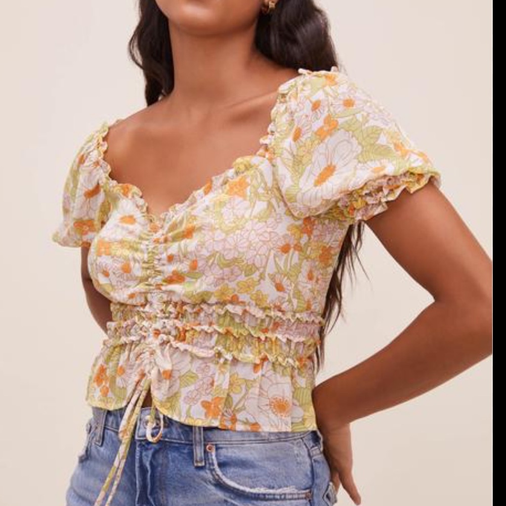 ASTR The Label Jayla Floral Blouse